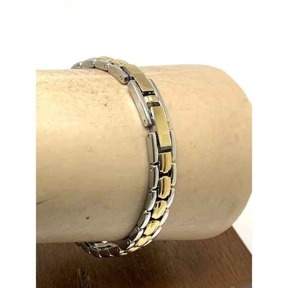 Armitron Women's Watch 75/3313TTG Silver Dial Quartz Two Tone Steel Petite 17mm - Picture 9 of 13